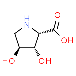 ChemSpider 2D Image | (2S,3S)-3,4-dihydroxy-L-proline | C5H9NO4