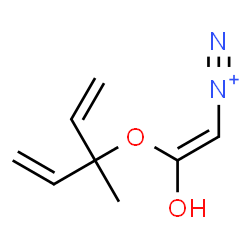 ChemSpider 2D Image | (Z)-2-Hydroxy-2-[(3-methyl-1,4-pentadien-3-yl)oxy]ethenediazonium | C8H11N2O2