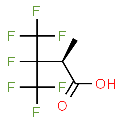 ChemSpider 2D Image | (2S)-3,4,4,4-Tetrafluoro-2-methyl-3-(trifluoromethyl)butanoic acid | C6H5F7O2