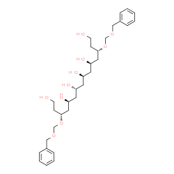 ChemSpider 2D Image | (3R,5S,7R,9R,11R,13S)-3,13-Bis[(benzyloxy)methoxy]-1,5,7,9,11,15-pentadecanehexol | C31H48O10
