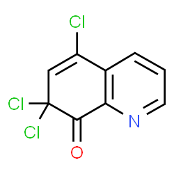 ChemSpider 2D Image | 5,7,7-Trichloro-8(7H)-quinolinone | C9H4Cl3NO