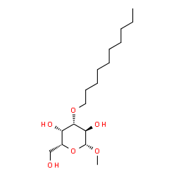 ChemSpider 2D Image | Methyl 3-O-decyl-beta-D-galactopyranoside | C17H34O6