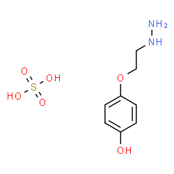 ChemSpider 2D Image | 4-(2-Hydrazinoethoxy)phenol sulfate (1:1) | C8H14N2O6S