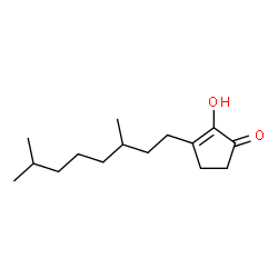 ChemSpider 2D Image | 3-(3,7-Dimethyloctyl)-2-hydroxycyclopent-2-enone | C15H26O2