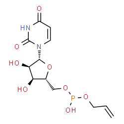 ChemSpider 2D Image | 5'-O-[(Allyloxy)(hydroxy)phosphino]uridine | C12H17N2O8P