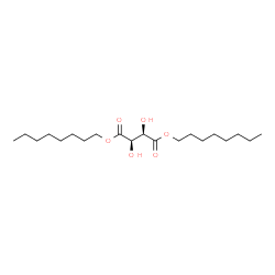ChemSpider 2D Image | Dioctyl (2R,3R)-2,3-dihydroxysuccinate | C20H38O6