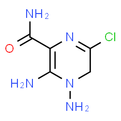 ChemSpider 2D Image | 3,4-Diamino-6-chloro-4,5-dihydro-2-pyrazinecarboxamide | C5H8ClN5O