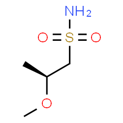 ChemSpider 2D Image | (2S)-2-Methoxy-1-propanesulfonamide | C4H11NO3S