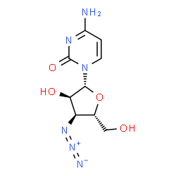 ChemSpider 2D Image | 3'-Azido-3'-deoxycytidine | C9H12N6O4