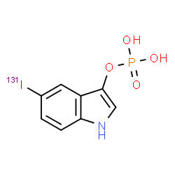 ChemSpider 2D Image | 5-(~131~I)Iodo-1H-indol-3-yl dihydrogen phosphate | C8H7131INO4P