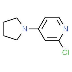 ChemSpider 2D Image | 2-Chloro-4-(1-pyrrolidinyl)pyridine | C9H11ClN2