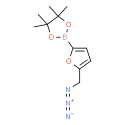 ChemSpider 2D Image | 2-[5-(Azidomethyl)-2-furyl]-4,4,5,5-tetramethyl-1,3,2-dioxaborolane | C11H16BN3O3