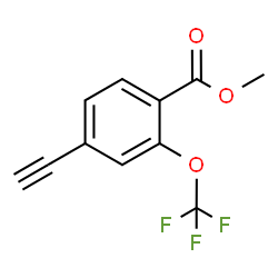 ChemSpider 2D Image | Methyl 4-ethynyl-2-(trifluoromethoxy)benzoate | C11H7F3O3