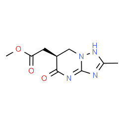 ChemSpider 2D Image | Methyl [(6S)-2-methyl-5-oxo-1,5,6,7-tetrahydro[1,2,4]triazolo[1,5-a]pyrimidin-6-yl]acetate | C9H12N4O3