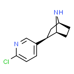 ChemSpider 2D Image | (1S,2R,4S)-2-(6-Chloro-3-pyridinyl)-7-azabicyclo[2.2.1]heptane | C11H13ClN2