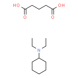ChemSpider 2D Image | Pentanedioic acid - N,N-diethylcyclohexanamine (1:1) | C15H29NO4