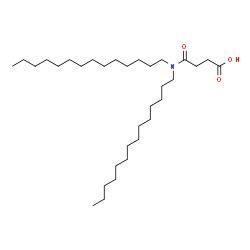 ChemSpider 2D Image | 4-(Ditetradecylamino)-4-oxobutanoic acid | C32H63NO3