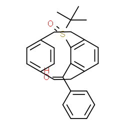 ChemSpider 2D Image | {6-[(2-Methyl-2-propanyl)sulfinyl]tricyclo[8.2.2.2~4,7~]hexadeca-1(12),4,6,10,13,15-hexaen-5-yl}(phenyl)methanol | C27H30O2S