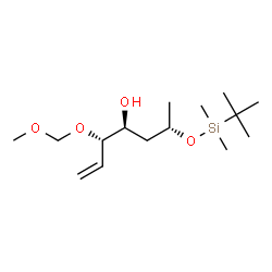 ChemSpider 2D Image | (5S,6S,8S)-8,10,10,11,11-Pentamethyl-5-vinyl-2,4,9-trioxa-10-siladodecan-6-ol | C15H32O4Si