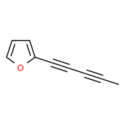 ChemSpider 2D Image | 2-(1,3-Pentadiyn-1-yl)furan | C9H6O