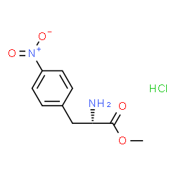 ChemSpider 2D Image | Methyl 4-nitro-L-phenylalaninate hydrochloride | C10H13ClN2O4