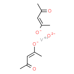 ChemSpider 2D Image | (E)-4-oxopent-2-en-2-olate; oxygen(-2) anion; vanadium(+4) cation | C10H14O5V