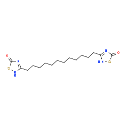 ChemSpider 2D Image | 3,3'-(1,12-Dodecanediyl)bis(1,2,4-thiadiazol-5(2H)-one) | C16H26N4O2S2