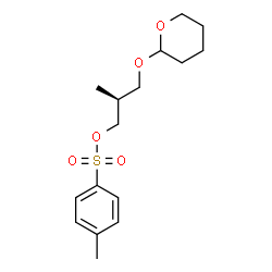 ChemSpider 2D Image | (2S)-2-Methyl-3-(tetrahydro-2H-pyran-2-yloxy)propyl 4-methylbenzenesulfonate | C16H24O5S