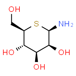 ChemSpider 2D Image | 5-Thio-beta-D-mannopyranosylamine | C6H13NO4S