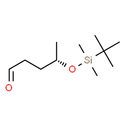 ChemSpider 2D Image | (4S)-4-{[Dimethyl(2-methyl-2-propanyl)silyl]oxy}pentanal | C11H24O2Si