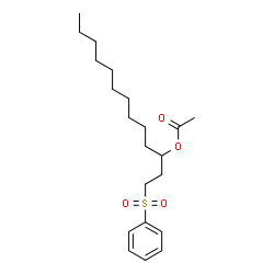 ChemSpider 2D Image | 1-(Phenylsulfonyl)-3-tridecanyl acetate | C21H34O4S