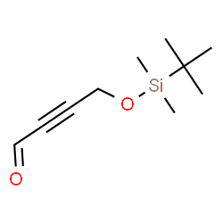 ChemSpider 2D Image | 4-{[Dimethyl(2-methyl-2-propanyl)silyl]oxy}-2-butynal | C10H18O2Si