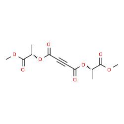 ChemSpider 2D Image | Bis[(2S)-1-methoxy-1-oxo-2-propanyl] 2-butynedioate | C12H14O8