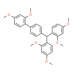 ChemSpider 2D Image | 4'-[Bis(2,4-dimethoxyphenyl)methyl]-2,4-dimethoxybiphenyl | C31H32O6