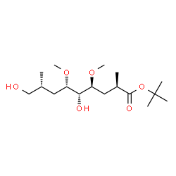 ChemSpider 2D Image | 2-Methyl-2-propanyl (2R,4S,5R,6S,8R)-5,9-dihydroxy-4,6-dimethoxy-2,8-dimethylnonanoate | C17H34O6