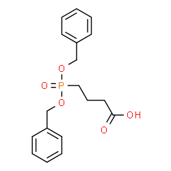 ChemSpider 2D Image | 4-[Bis(benzyloxy)phosphoryl]butanoic acid | C18H21O5P
