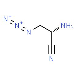 ChemSpider 2D Image | (2S)-2-Amino-3-azidopropanenitrile | C3H5N5
