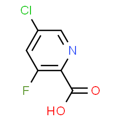 ChemSpider 2D Image | 5-Chloro-3-fluoropicolinic acid | C6H3ClFNO2