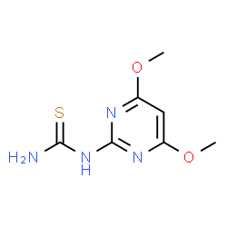 ChemSpider 2D Image | 1-(4,6-Dimethoxy-2-pyrimidinyl)thiourea | C7H10N4O2S
