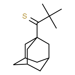 ChemSpider 2D Image | 1-(Adamantan-1-yl)-2,2-dimethyl-1-propanethione | C15H24S