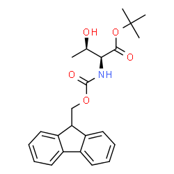 ChemSpider 2D Image | tert-Butyl N-[(9H-fluoren-9-ylmethoxy)carbonyl]-L-threoninate | C23H27NO5