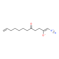 ChemSpider 2D Image | (1Z)-1-Diazonio-5-oxo-1,11-dodecadien-2-olate | C12H18N2O2