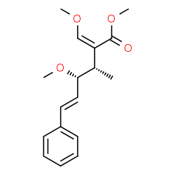ChemSpider 2D Image | Methyl (2Z,3S,4S,5E)-4-methoxy-2-(methoxymethylene)-3-methyl-6-phenyl-5-hexenoate | C17H22O4