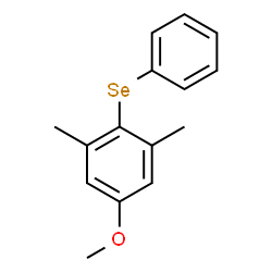 ChemSpider 2D Image | 5-Methoxy-1,3-dimethyl-2-(phenylselanyl)benzene | C15H16OSe
