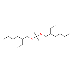 ChemSpider 2D Image | 3-[({2-[(2-Ethylhexyl)oxy]-2-propanyl}oxy)methyl]heptane | C19H40O2