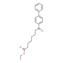 ChemSpider 2D Image | Ethyl 8-(4-biphenylyl)-8-oxooctanoate | C22H26O3