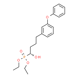 ChemSpider 2D Image | Diethyl [(1R)-1-hydroxy-4-(3-phenoxyphenyl)butyl]phosphonate | C20H27O5P