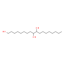 ChemSpider 2D Image | 1,9,10-Octadecanetriol | C18H38O3