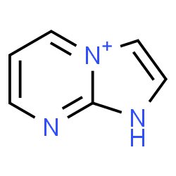 ChemSpider 2D Image | 1H-Imidazo[1,2-a]pyrimidin-4-ium | C6H6N3