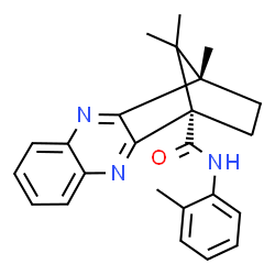 ChemSpider 2D Image | (1S,12S)-12,15,15-Trimethyl-N-(2-methylphenyl)-3,10-diazatetracyclo[10.2.1.0~2,11~.0~4,9~]pentadeca-2,4,6,8,10-pentaene-1-carboxamide | C24H25N3O